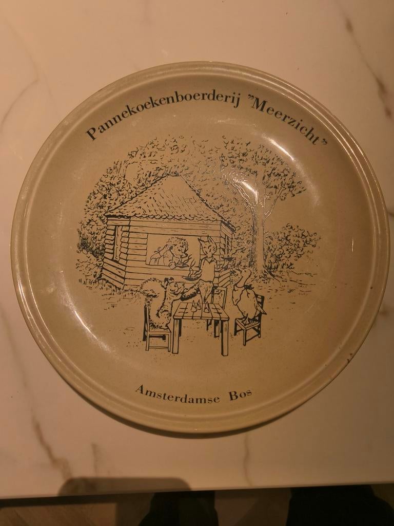 Vintage Pannekoekenboerderij Meerzicht Bord, Ophalen