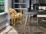 UNIEK XXL Future Horse Art design object polyresin gold, Ophalen
