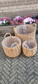 3 maten manden nieuw, Ophalen, Mand, Nieuw, Riet