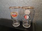 2 amstel bierglazen feyenoord rotterdam, Ophalen of Verzenden, Nieuw, Feyenoord, Poster, Plaatje of Sticker