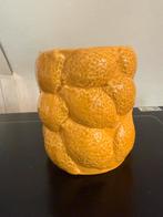 Citroenvaas / Bloempot - 15 cm hoog, Gebruikt, Geel, Aardewerk of Porselein, Ophalen of Verzenden