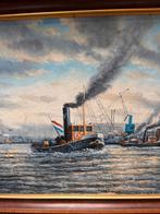 Olieverfschilderij van F. Van der Burg, Ophalen