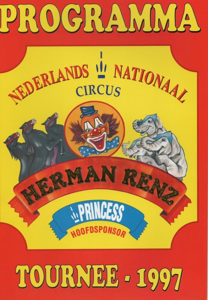 Nederlands Nat. Circus Herman Renz. Programmaboek 1997, Verzamelen, Overige Verzamelen, Nieuw, Verzenden