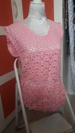 GEHAAKTE TOP, Kleding | Dames, Tops, Maat 42/44 (L), Nieuw, Ophalen of Verzenden, Roze