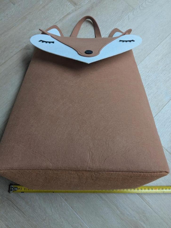 Leuke vilten opbergtas Vos, Kinderen en Baby's, Kinderkamer | Inrichting en Decoratie, Zo goed als nieuw, Wanddecoratie, Ophalen of Verzenden