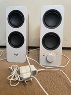 Nr.216: Logi Bluetooth speakers voor computer Kleur wit, Computers en Software, Pc speakers, Ophalen of Verzenden, Zo goed als nieuw