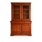 Massief houten buffetkast/vitrinekast |Zeer nette staat, Huis en Inrichting, Kasten | Buffetkasten, Glas, Met deur(en), 100 tot 150 cm