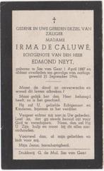 WO-2  Irma de Caluwé 1887 Sas van Gent + 1944 Sas van Gent, Verzenden