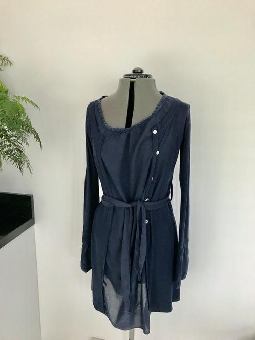 Donker blauw dames tuniek maat M, Kleding | Dames, Blouses en Tunieken, Zo goed als nieuw, Maat 38/40 (M), Blauw, Ophalen of Verzenden