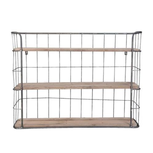 Clayre & Eef Wandrek 85x20x64 cm, Huis en Inrichting, Woonaccessoires | Wandplanken en Boekenplanken, Nieuw, Ophalen of Verzenden