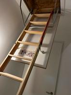 Houten Zoldertrap / Ladder - Opvouwbaar, Doe-het-zelf en Verbouw, Ladders en Trappen, Ophalen, Gebruikt, Ladder, Opvouwbaar of Inschuifbaar