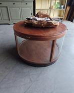 Antieke Vitrinekast | Antieke Tafel met glas | Winkel #1691, Antiek en Kunst, Ophalen of Verzenden