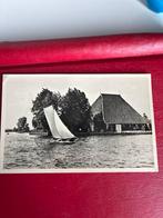 Grouw, Friesland - Zeilboot en Boerderij (1952), Ophalen of Verzenden, 1940 tot 1960, Gelopen, Friesland