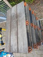 Hardhouten vlondertegels, kliksysteem, Ophalen, Gebruikt, Hout