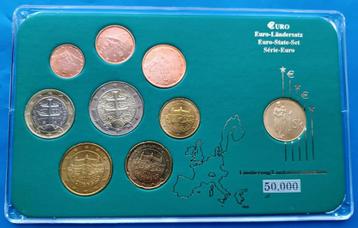 €uroMuntset Slowakije 2009 - Euro Ländersatz + 1 Koruna 2007 beschikbaar voor biedingen