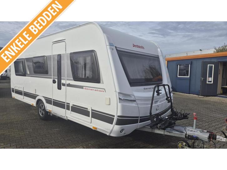 Topstaat! Dethleffs Generation 515LE Airco en Mover, Caravans en Kamperen, Caravans, Bedrijf, 1250 - 1500 kg, Standaardzit, Dethleffs