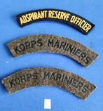 set 8  Vintage Emblemen Marns en ARO, Verzenden, Marine, Nederland, Embleem of Badge