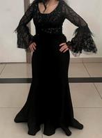 Elegante zwarte avondjurk maat 38/40, Kleding | Dames, Gelegenheidskleding, Maat 38/40 (M), Galajurk, Zwart, Ophalen of Verzenden