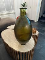 Hele mooie gave hoge vaas 61cm hoog, Ophalen of Verzenden, Minder dan 50 cm, Groen, Glas