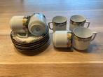 Koffie-espresso kopjes en schoteltjes, 6x, Ophalen of Verzenden, Zo goed als nieuw, Kop en/of schotel