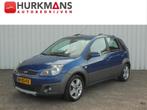 Ford Fiesta 1.4 16V 5DRS CROSSROAD AIRCO NL-AUTO, Auto's, Ford, Metallic lak, Stof, Gebruikt, Zwart