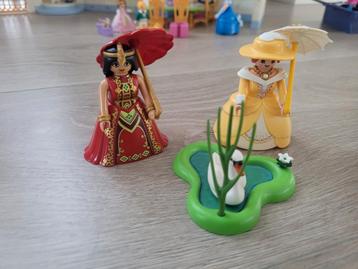 Playmobil dame met vijver en oosterse prinses