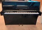Prachtige zwarte hoogglans Eterna (Yamaha) piano!, Ophalen, Zo goed als nieuw, Zwart, Hoogglans