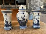 Vintage set van drie vazen Delfts Blauw/Delft Blue, Ophalen