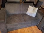 Grijze stoffen bank - Driepersoons en een 2 persoons, Ophalen, Gebruikt, Driepersoons, 75 tot 100 cm