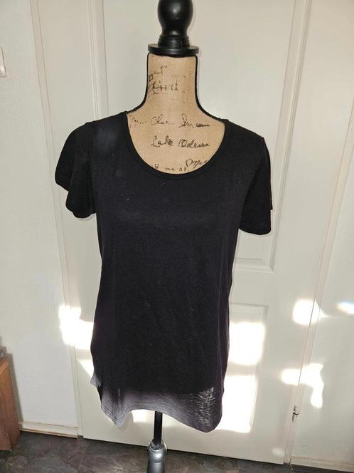 zwart shirt maat XL  (z11), Kleding | Dames, T-shirts, Gedragen, Maat 46/48 (XL) of groter, Zwart, Korte mouw, Ophalen of Verzenden
