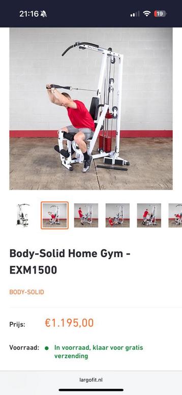 Body solid home gym beschikbaar voor biedingen