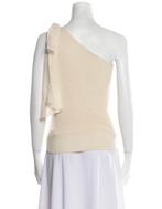 Ralph Lauren Cashmere Top - One Shoulder - S/M, Kleding | Dames, Tops, Wit, Ophalen of Verzenden, Zo goed als nieuw, Maat 36 (S)