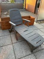 Plastic ligbed antraciet, Ophalen of Verzenden, Zo goed als nieuw, Plastic