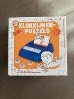 Spel - klokkijken puzzels, Ophalen of Verzenden, Zo goed als nieuw