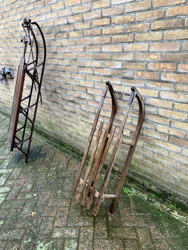 BOBSLEE uit 1950 ANTIEK, Ophalen, Decoratie