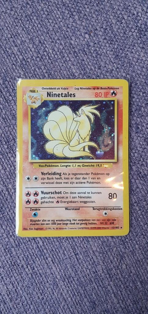 Ninetales 12/102 IP holo pokemon kaart, Ophalen of Verzenden, Zo goed als nieuw