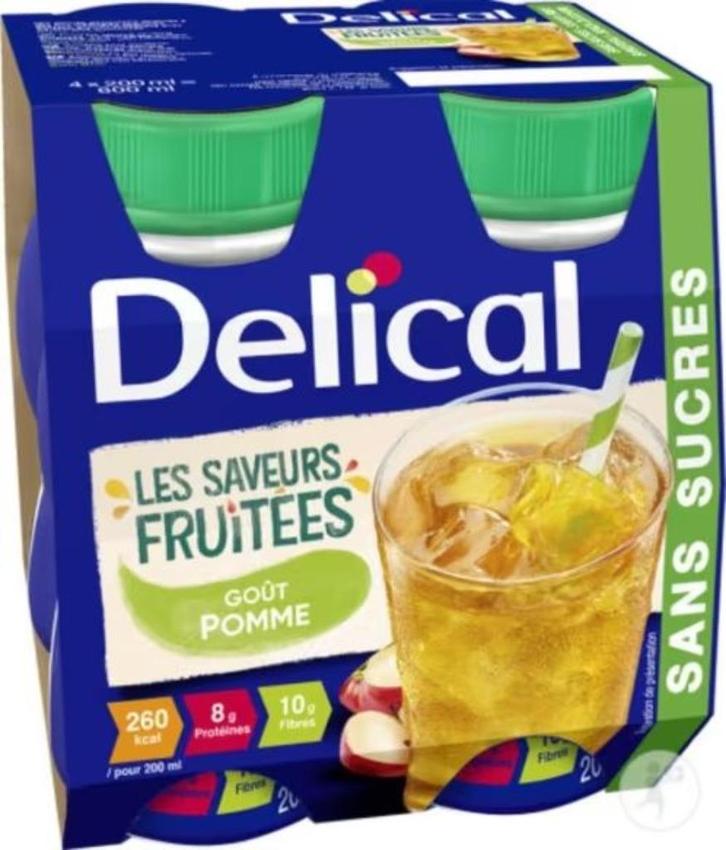 Delical Vruchtendrank Appel Drankje 4x200ml, Diversen, Levensmiddelen, Ophalen of Verzenden