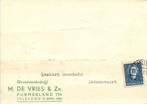 M. de Vries + Zn., Purmerland - 04.1952 - briefkaart - 1952, Ophalen of Verzenden, Briefkaart