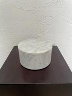 VTG Carrara Marmeren Snuisterijen Doos Minimalist Decor, Ophalen of Verzenden, Gebruikt