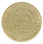 Frankrijk 20 Centimes 1984, Postzegels en Munten, Munten | Europa | Niet-Euromunten, Frankrijk, Losse munt, Verzenden