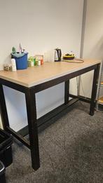 Hoge statafel / hoge tafel rechthoekig, Huis en Inrichting, Ophalen, Gebruikt, 50 tot 100 cm, 150 tot 200 cm