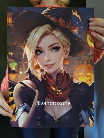 Mercy print game poster Overwatch beschikbaar voor biedingen