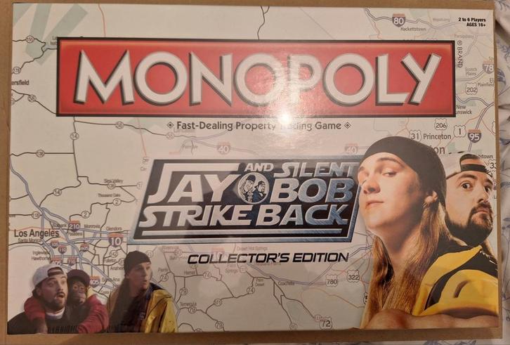 Jay and Silent Bob Monopoly collector's edition, Hobby en Vrije tijd, Gezelschapsspellen | Bordspellen, Zo goed als nieuw, Ophalen of Verzenden