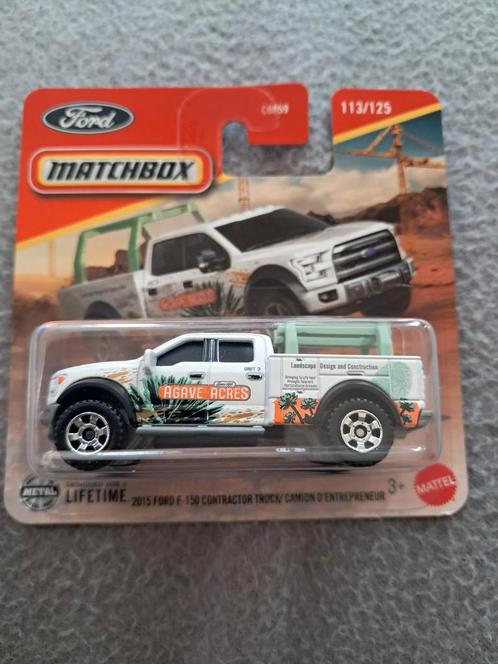 Matchbox 2015 Ford F150 Contractor Truck nieuw in verpakking, Hobby en Vrije tijd, Modelauto's | Overige schalen, Nieuw, Ophalen of Verzenden
