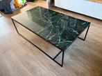 Furnified salontafel – groen marmer – 140x80 cm, Huis en Inrichting, Tafels | Salontafels, Ophalen, 100 tot 150 cm, 50 tot 100 cm