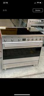 Prachtige SMEG inductie fornuis 90 cm breed, 60 cm of meer, Ophalen of Verzenden, Zo goed als nieuw, Inductie