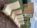 Crème binnen stoelen, 6 stuks, Huis en Inrichting, Ophalen, Gebruikt, Kunststof, Vijf, Zes of meer stoelen