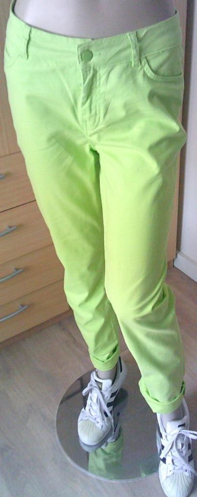 EXPRESSO knalgroene LIME spijkerbroek maat 36, Kleding | Dames, Spijkerbroeken en Jeans, Gedragen, W28 - W29 (confectie 36), Overige kleuren