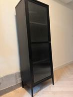 Vitrinekast 1 deur zwart, Huis en Inrichting, Kasten | Overige, Ophalen of Verzenden, Zo goed als nieuw