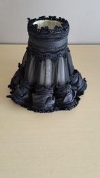 Zwart klassiek brocante klemkapje, Huis en Inrichting, Lampen | Lampenkappen, Overige vormen, Minder dan 25 cm, Zo goed als nieuw